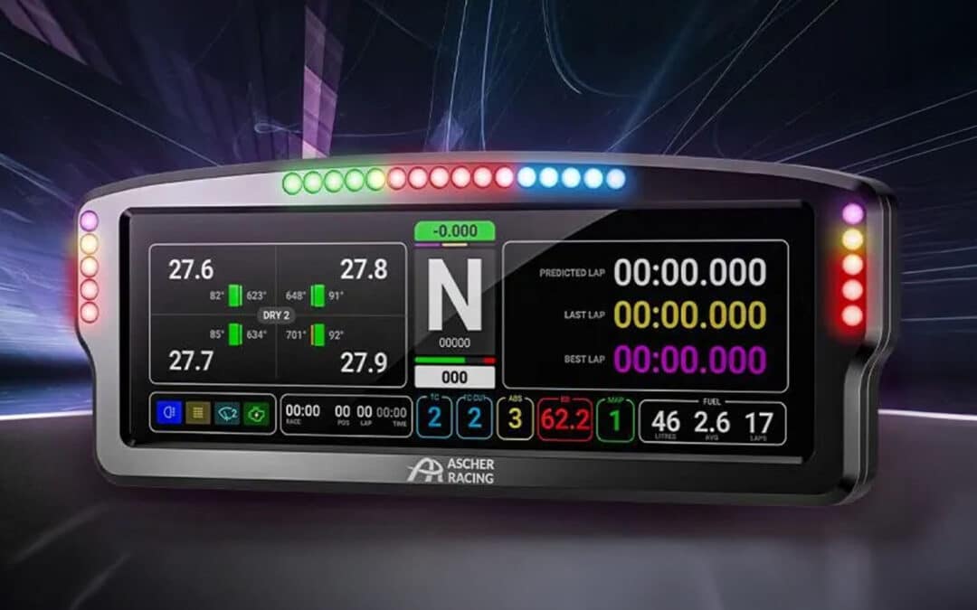 A Ascher Racing apresenta o painel de instrumentos AR8: tela XXL de 8 polegadas