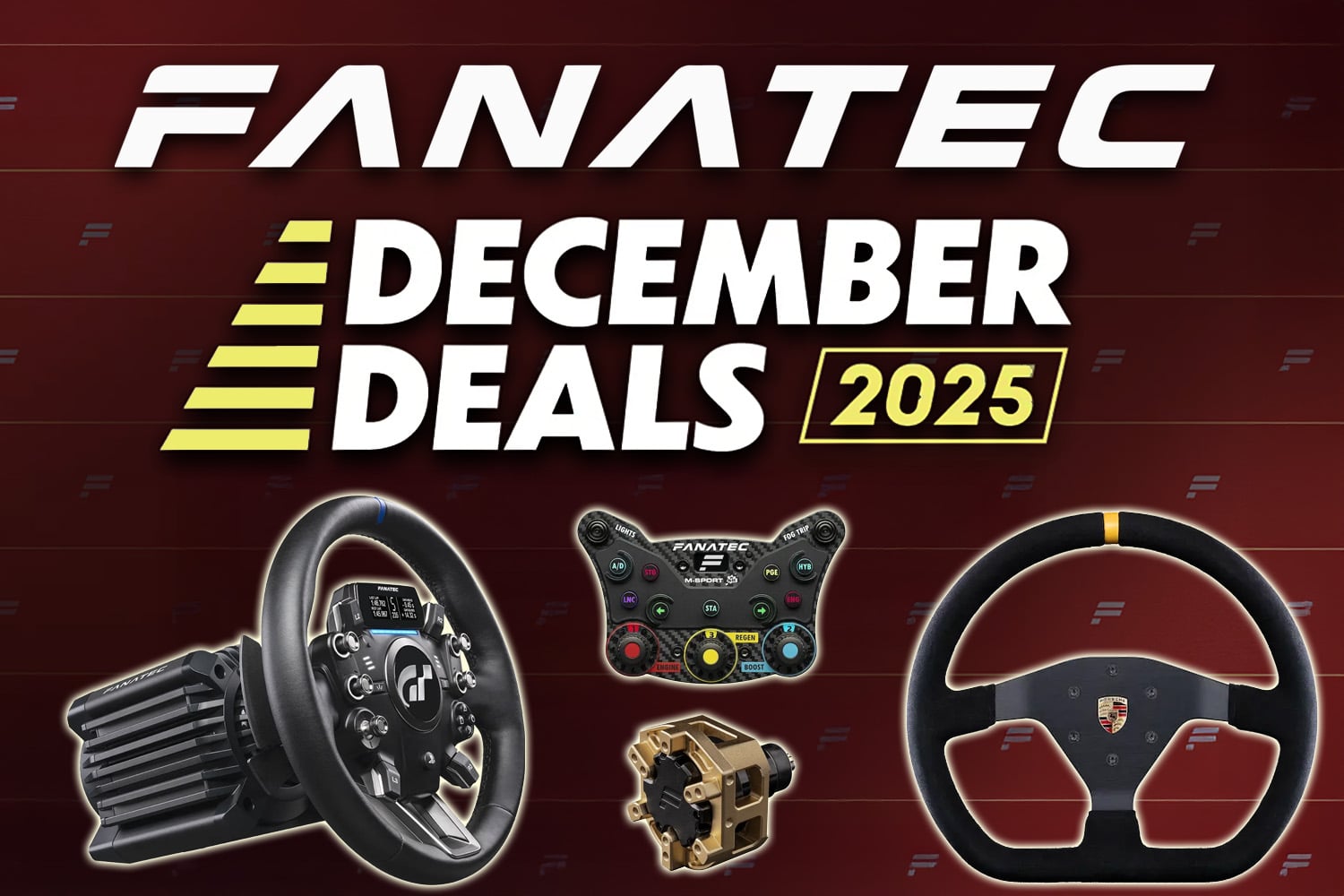 Ofertas de dezembro da Fanatec Sim Racing