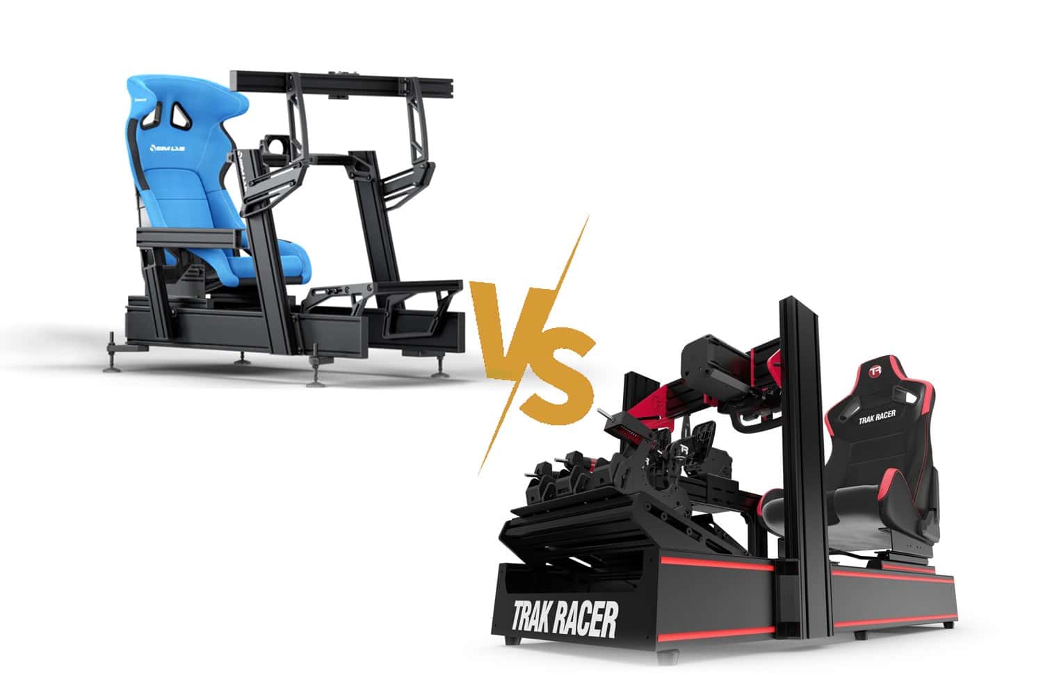Sim-Lab x Trak Racer Cockpit Sim-Lab P1X Pro comparado com o cockpit Trak Racer TR160 V5